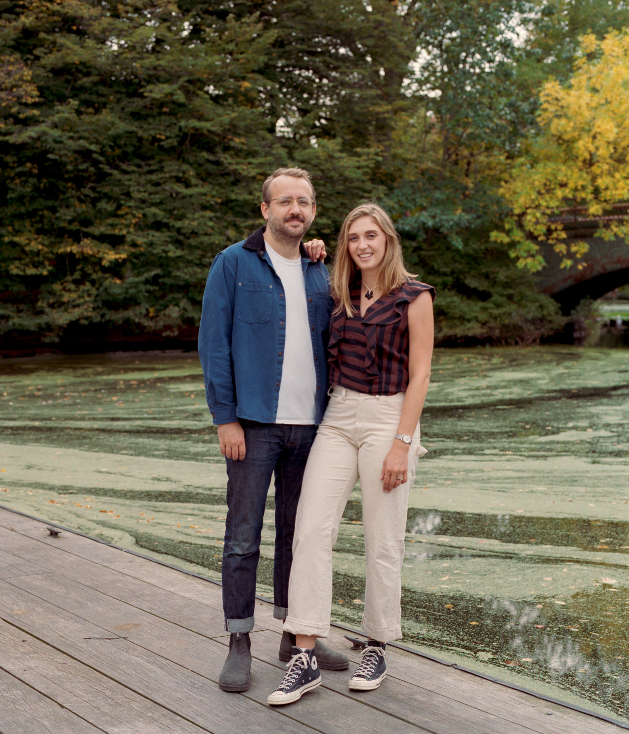 Leah and Gabe where they got engaged in Brooklyn. Taken by Micah E. Wood